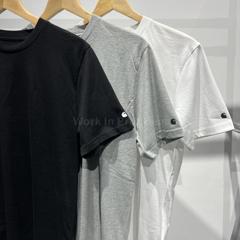 Carhartt Wip Base T-Shirt Short-Sleeve Carhartt Solid Color T-Shirt Base Layer Non-Gold Label Embroidery