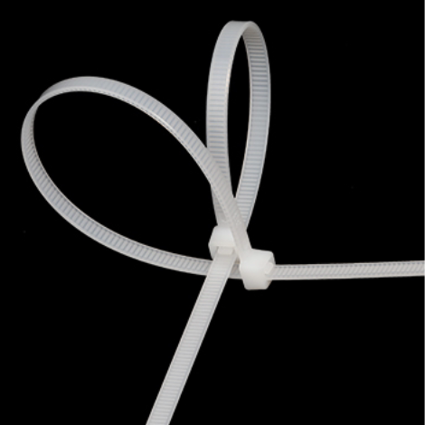 High-quality nylon new material strong buckle, white plastic cable tie, self-locking cable tie 4x200mm, etc. 70% packaging