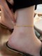 Transfer Bead Anklet for Women 2024 New Trendy 18K Gold Sexy Niche Extended Anklet High-End Titanium Steel Non-Fading