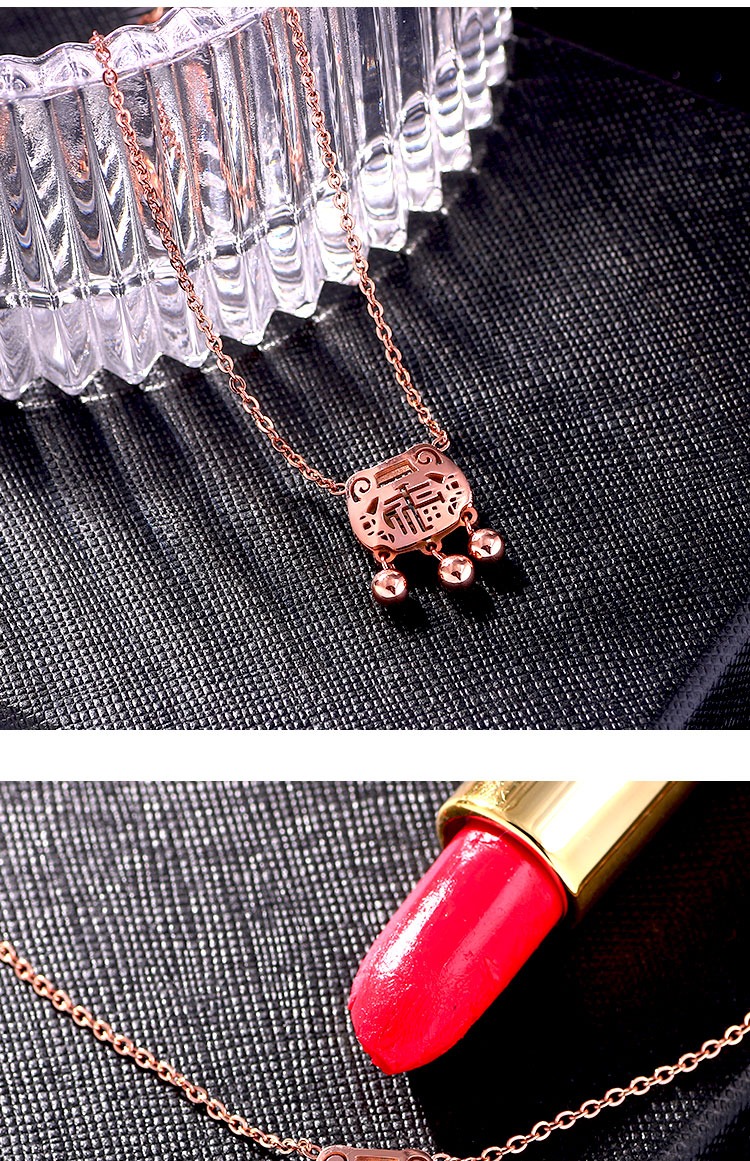 Nhật Bản và Hàn Quốc 18K vàng hồng cổ gió vòng chân cá tính nữ vận chuyển cuộc sống lâu dài khóa mắt cá chân gợi cảm chuỗi chân thép titan - Vòng chân vòng chân cá chép nữ