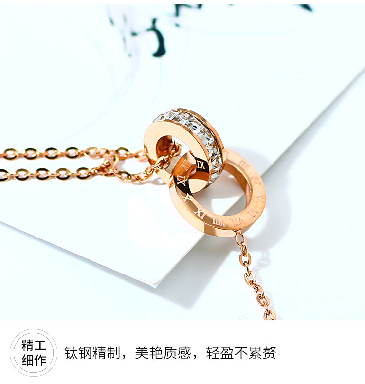 Vàng hồng đôi nhẫn titan thép vòng chân nữ không phai phiên bản Hàn Quốc của chuỗi mắt cá chân sinh viên gợi cảm đơn giản Trang sức chuỗi chân Sen vòng đeo chân nữ