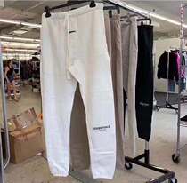 2021 summer new high street FOG double line Letter 3M reflective embroidery drawstring pants loose trousers men