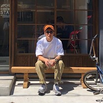 Tide brand Yu Wenle star same Japanese retro tapered straight pants loose casual khaki ankle-length pants men