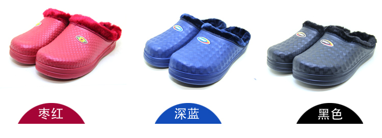 Dép cotton nam và nữ nửa mùa đông gói với các cặp vợ chồng để giữ ấm Dép eva lông chống thấm nước giặt quần áo rửa chén bát dép gucci nữ