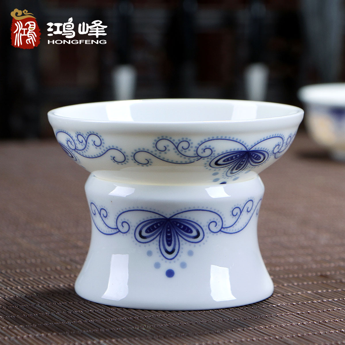 Ceramic Tea Leak Tea Filter Bubble Filter Tea Filter Tea TEA FILTER WEB TEA SEPTER TEA WARE FUNNEL TEA SET ACCESSORIES GREEN FLOWER PORCELAIN CREATIVITY