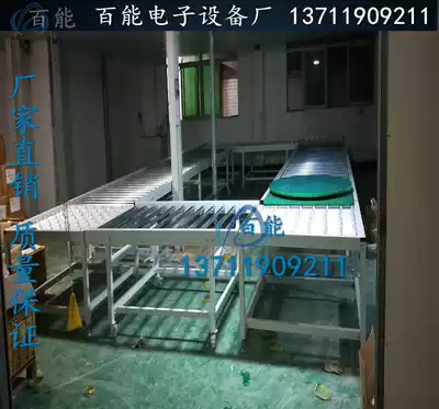 Hand push drum line assembly hand push line pulley line 90 degree turntable table roller line bull eye wooden board line