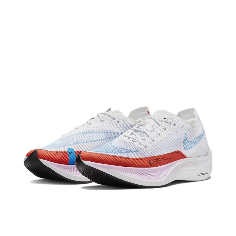 Nike Next% 2 Running Shoes Full-Length Carbon Plate Running Shoes White/Light Grass Orange/Laser Blue Anhui Hc Warehouse