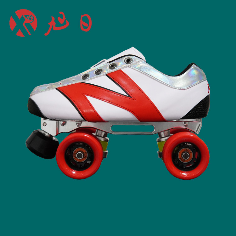 XuRi Xu Sun Double Row Wheel Slip Carbon Fiber Blocking Shoe Brush Street Wheel Dance Shoes Four Wheels Dry Ice Roller Skate ice