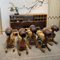 Old elm solid wood childrens rocking horse home living room mens and womens childrens toys rocking horse rocking chair bed and breakfast decoration crafts