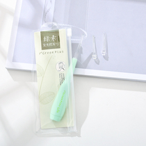 Green vegetarian glowing ear spoons ear spoons with lamps adult children ear digging ears cleaning cleaning tools