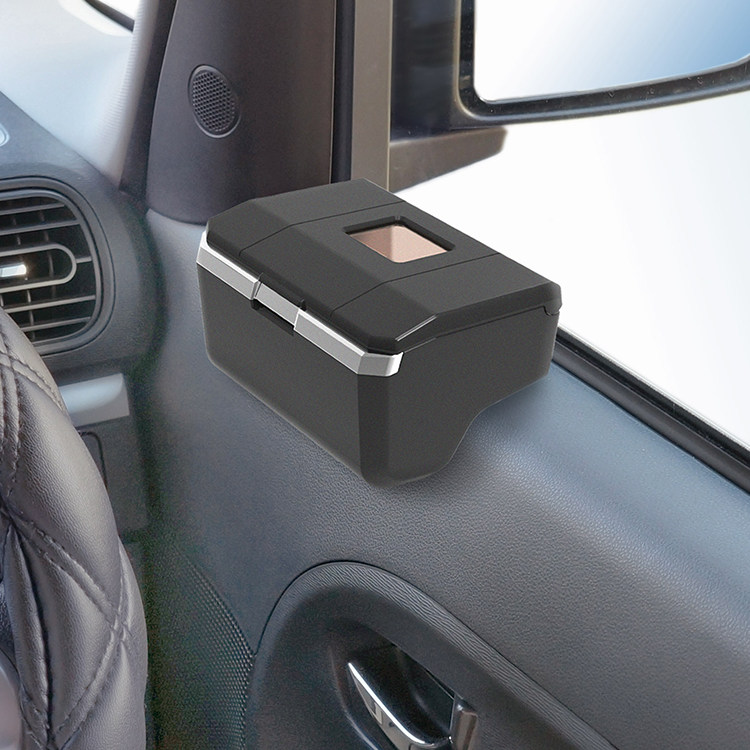 Japanese car ashtray solar luminous LED light door side hanging interior supplies