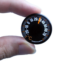 Made in Japan imported original car general interior round mini magnet small thermometer thermometer