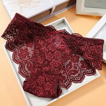  1 2 3 comfortable lace sexy panties female cotton crotch transparent hollow low waist large size briefs