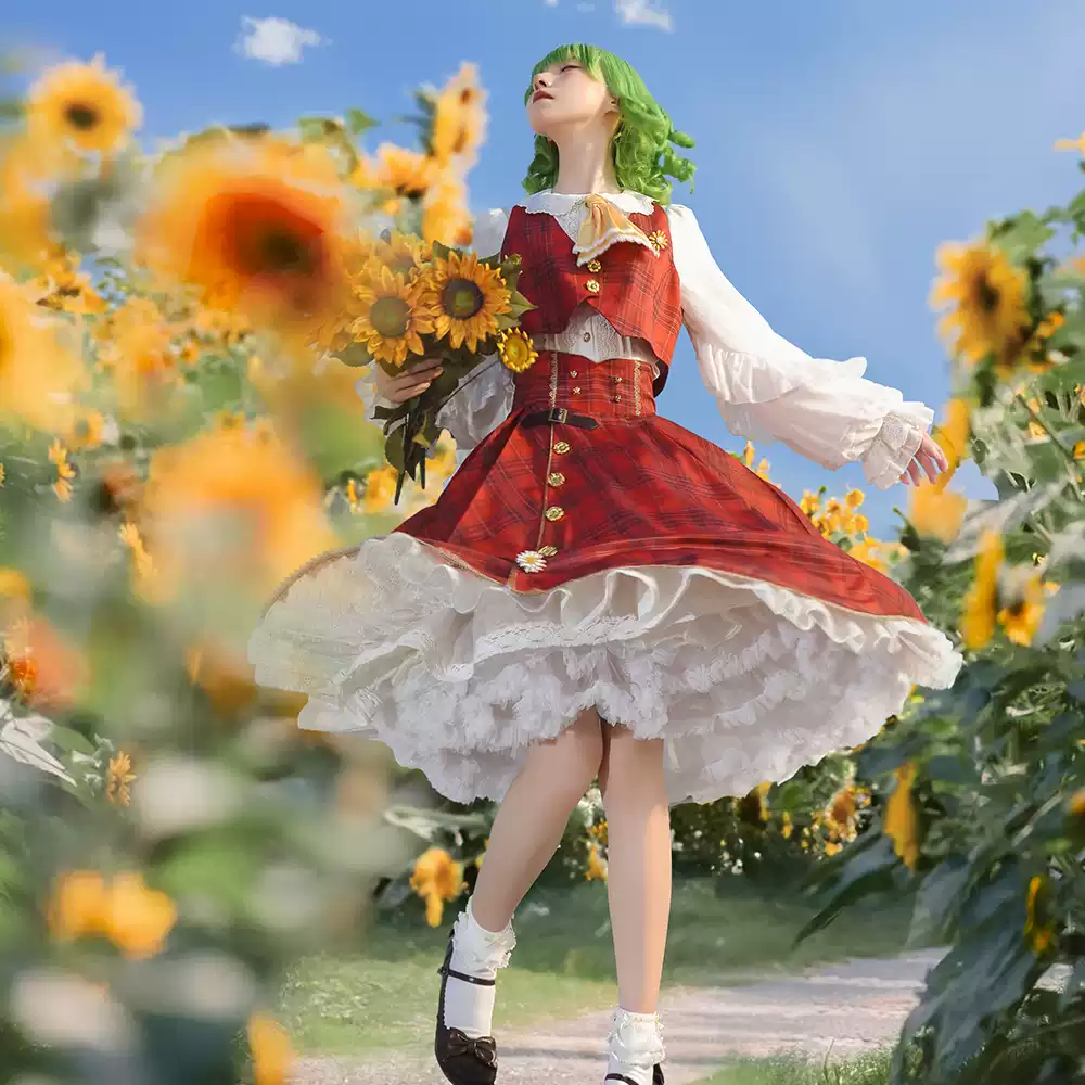 尾款】星雨魔法店原創東方Project二設東風谷早苗cosplay巫女服