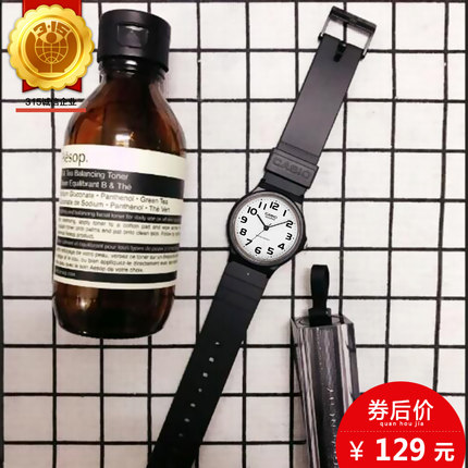 网红手表女抖音卡西欧儿童表casio小黑表学生