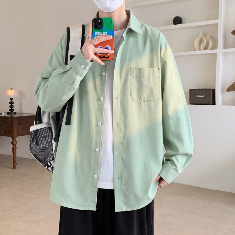2026 High School Entrance Exam Special Clothing for Men, Pure Cotton Air-Conditioning Shirt, Summer Thin Shirt, No Iron, No Metal Jacket