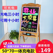 LED fluorescent screen handwriting board Billboard bright luminous small blackboard electronic screen hanging shop creative fluorescent plate
