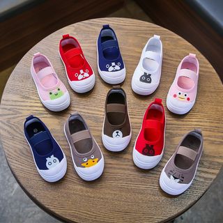 Pull back children's casual canvas shoes Korean style spring and autumn