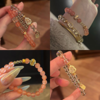 Immortal [Stackable & Divine] Pure Natural Citrine Bracelet Gourd Nanhong Bracelet Native New Year Good Luck Gift