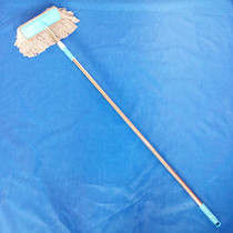 Bus bus truck long handle cotton thread car wash brush extended stainless steel telescopic rod car wash mop cleaning tool