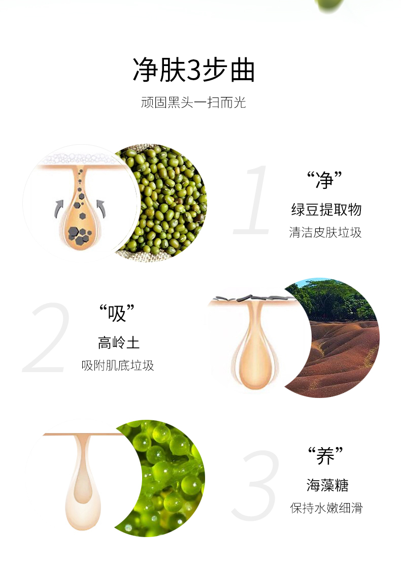 Tingmei làm sạch mung đậu bùn mặt nạ dưỡng ẩm mặt nạ nam và nữ kiểm soát dầu để mụn đầu đen thu nhỏ lỗ chân lông tích cực - Mặt nạ mặt nạ nội địa trung