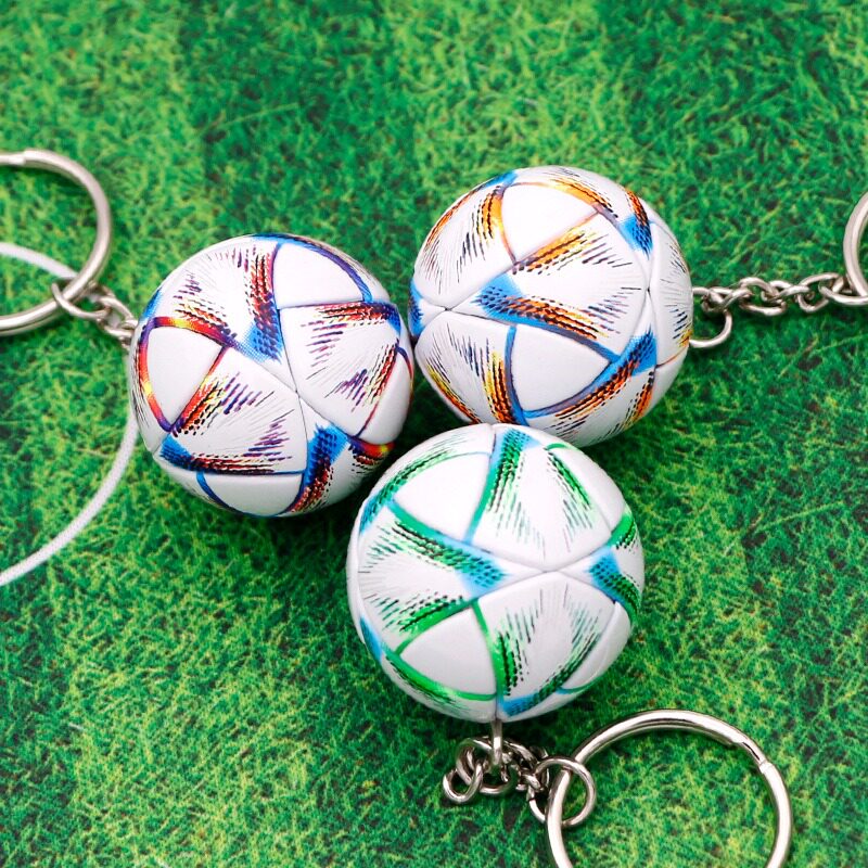 2022 Qatar World Cup match with ball football key button ten thousand flag pendant C Romésie memorabilia-Taobao