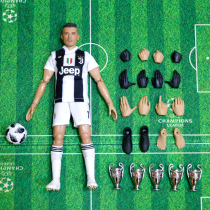 Cristiano Ronaldo Messi 1 6 soldiers football doll Hand-made doll movable decoration Real Madrid Juve souvenir boys gift