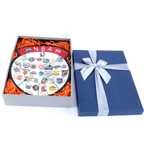 Basketball souvenir nba badge chest needle Laker Warrior Bucks basket Clippers around birthday gift decoration