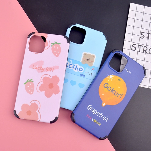 Apple, совместимый iPhone 14, чехол для телефона, окрашенный iPhone 12, накладки на углы, мультяшный милый iPhone11 Pro, защитный чехол, iphone, 4promax, защита при падении, 8