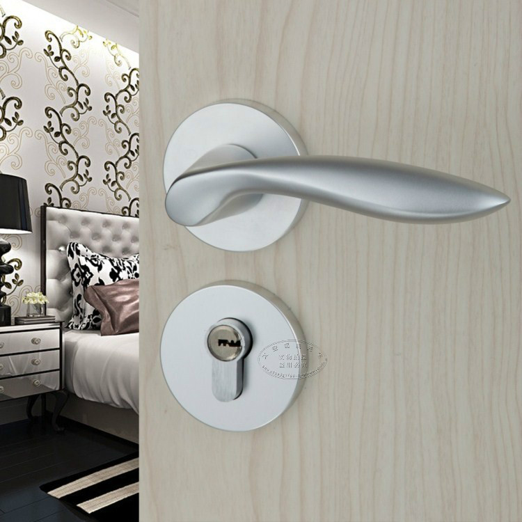 Vanke Door Lock, Fine Craftsmanship, Durable, European-Style Simple Split Handle, Bedroom, Bathroom, 3D Door Lock