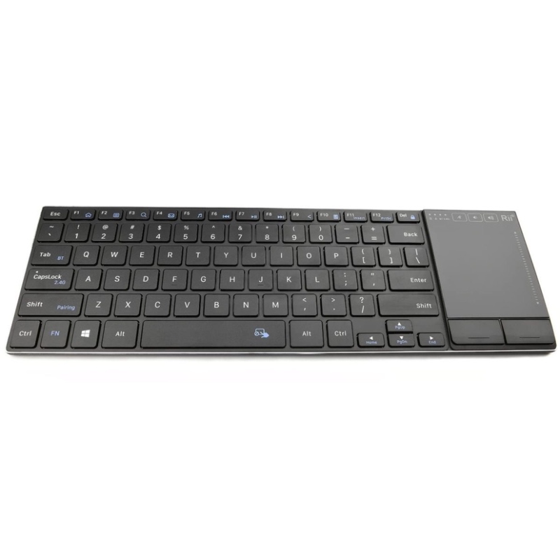 Rii Wireless K22S Bluetooth Keyboard Multi-Touch Trackpad Rechargeable Mini Keyboard Compatible with Windows and Mac Rii Wireless K22S Bluetooth Keyboard Multi-Touch Trackpad Rechargeable Mini Keyboard Compatible with Windows and Mac