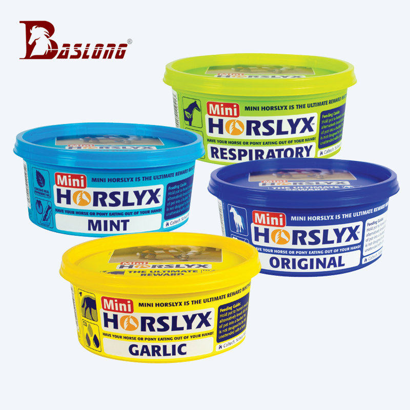 British Horslyx Horse snacks Supplement horse trace elements Minerals Horse reward training snacks 4 flavors