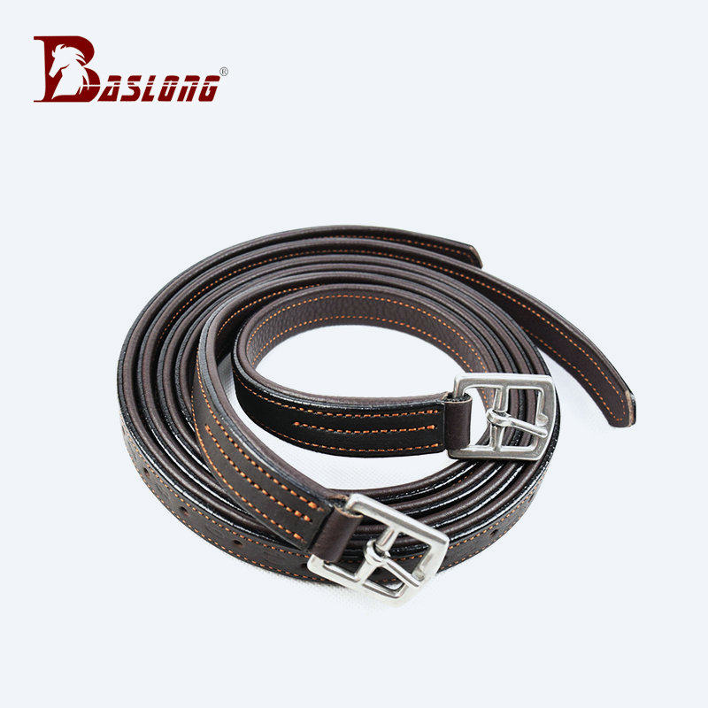 Quality cowhide horse pedal belt Reinforced Horse pedal belt reinforced saddle pedal belt Riding pedal belt Equestrian pedal belt Eight-foot dragon