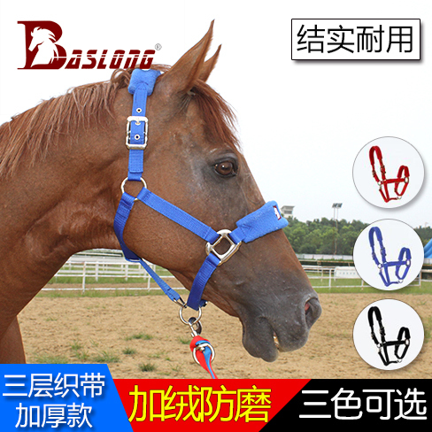 High quality velvet horse bridle horse head set Horse rope horse cage set horse faucet eight feet dragon harness BCL325508
