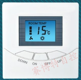 SHUNFENG central air conditioning switch panel LCD thermostat fan coil controller thermostat switch