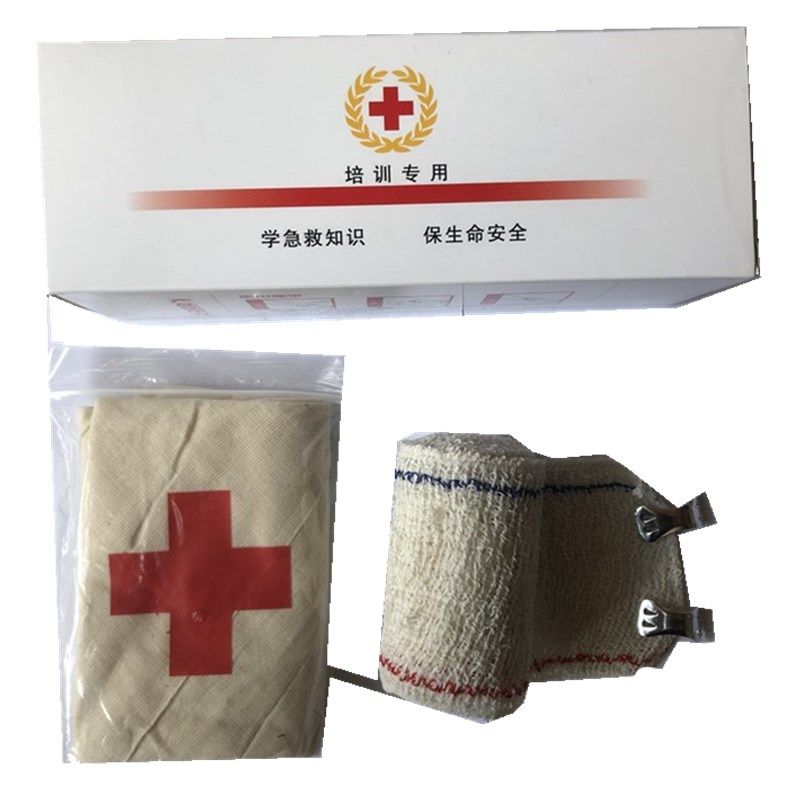 Teaching training triangle bandage set wrapping training triangle towel cotton triangle bandage