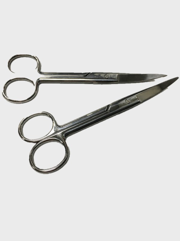 Stainless steel scissors Surgical straight head elbow pointed thickening surgical scissors Surgical tissue scissors Nurse scissors