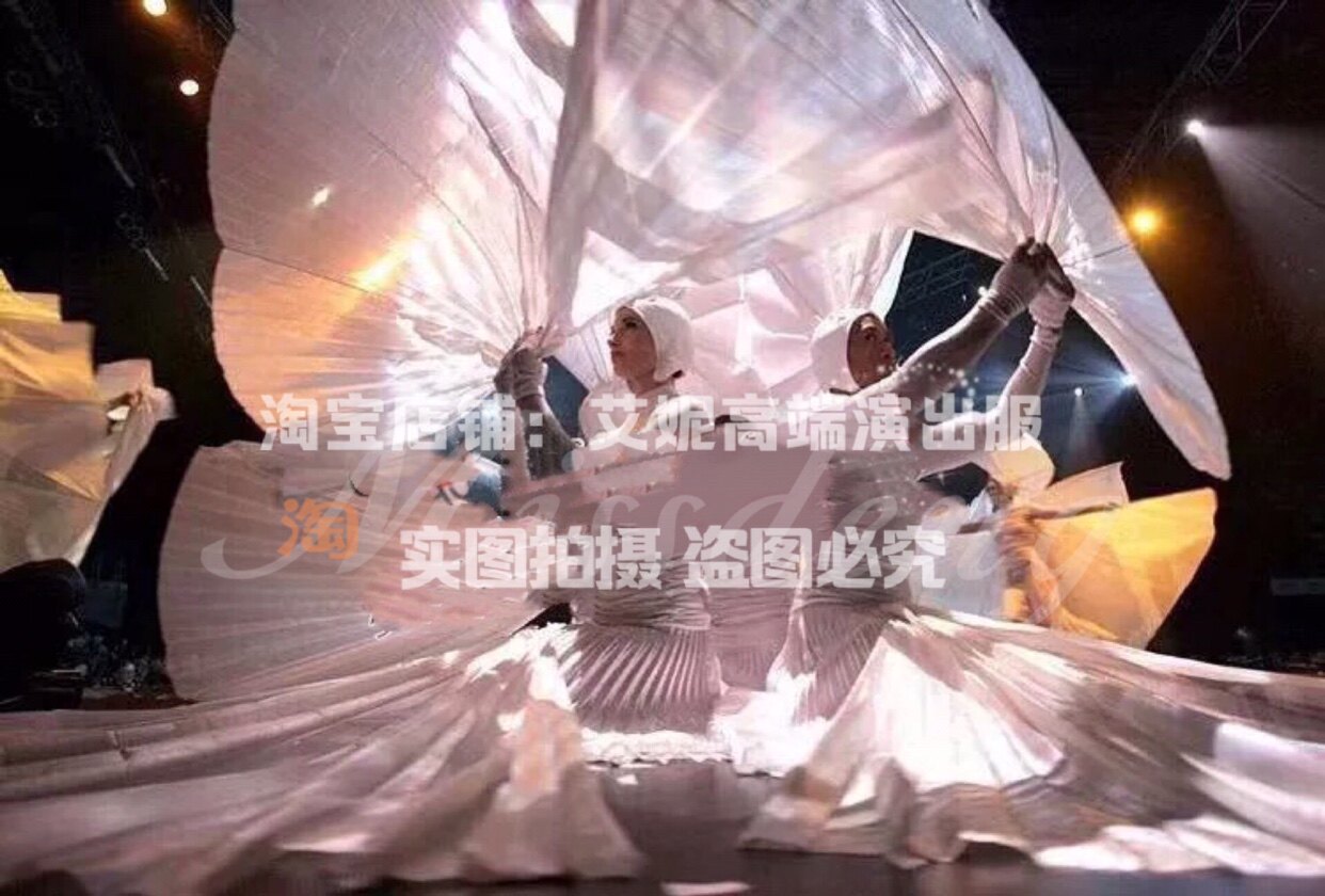 TT high-end nightclub bar singer djds dance team gogo custom big fan stage props performance props