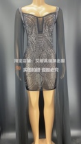 TT high-end nightclub bar singer djds dance team gogo full diamond sexy dress small dress