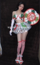 TT high-end nightclub bar singer djds dance team gogo Christmas hat bikini tutu costumes