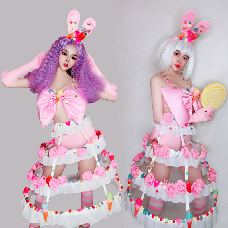 TT high-end bar ds performance clothing 61 party new sweet sexy gogo lead dance clothing nightclub dj female song clothing