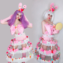 TT high-end bar ds costumes six one party new sweet and sexy gogo lead dance costumes nightclub dj female song costumes