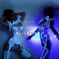 TT high-end nightclub bar singer djds dance team gogo luminous LED cold light futuristic technology set