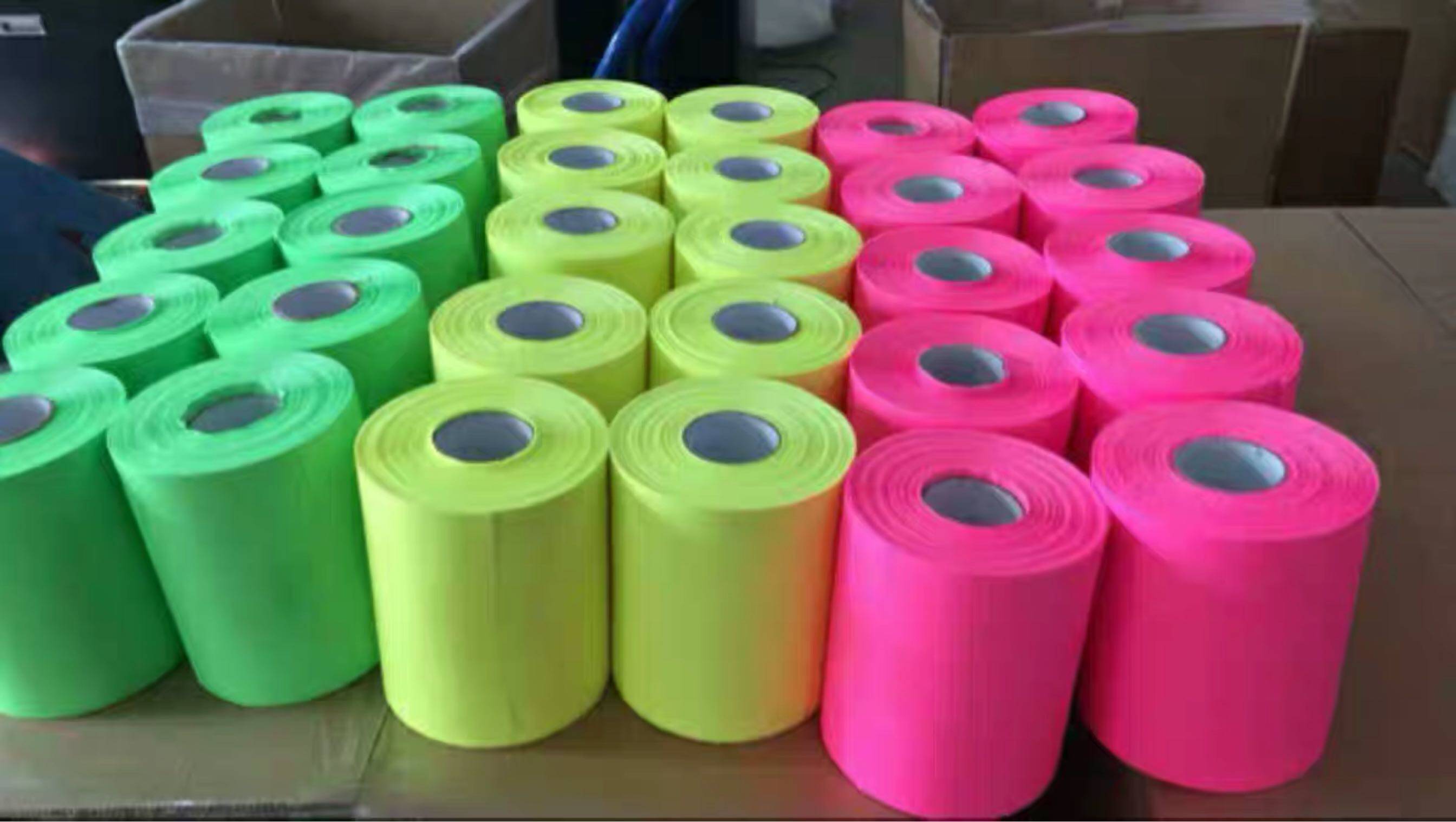 Tape machine roll toilet paper fluorescent roll toilet paper special bar atmosphere props fluorescent machine blowing roll toilet paper