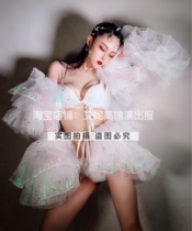 TT high-end nightclub bar singer djds dance team gogo short jacket full drill bikini suit performance costume