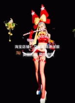 TT High-end Nightclub Bar Singer Djds Dance Team Gogo Christmas Oscar Wind Butterfly Knot Suit