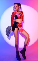 TT high-end nightclub bar singer djds dance team gogo sexy Chinese style retro national tide suit costume