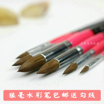 Van Gogh fine art horse hair wolf brush Matisse red fat man Watercolor stroke pen Gouache pen 6 bags of watercolor pen