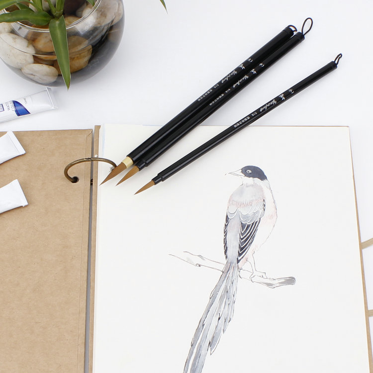 Van High Hand Brush Pen Nylon Watercolor Painting Pen Comic Hand Painted Wolf thread pen face pen Transcript with watercolor pen