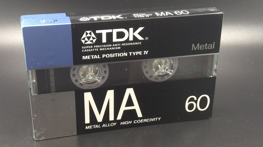 TDK MA60 METAL quad class (metal band) iron with collection grade blank tape card strap